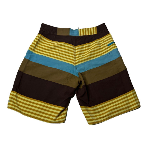 Patagonia Men's Stretch Planing Board Shorts Stripe Drawstring Size 32 - Picture 2 of 4